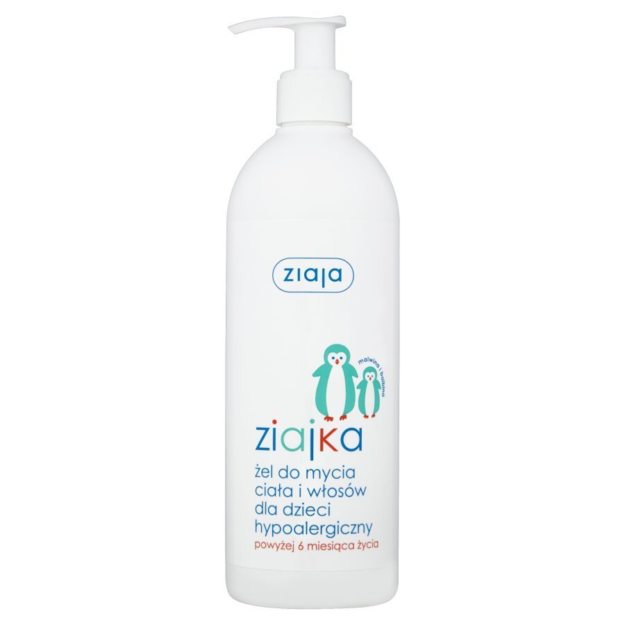 Vaikiška dušo želė ir plaukų šampūnas Ziaja Ziajka 400 ml kaina ir informacija | Kosmetika vaikams ir mamoms | pigu.lt