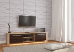 TV staliukas Helix, ąžuolo/rudos spalvos
