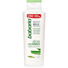 Kūno pienelis Babaria Aloe Con Vitamin-E 500 ml kaina ir informacija | Kūno kremai, losjonai | pigu.lt