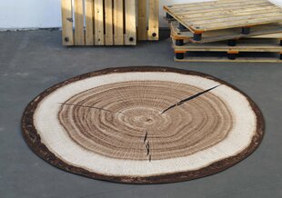 Hanse Home kilimas Tree Trunk Brown, 100x100 cm kaina ir informacija | Kilimai | pigu.lt