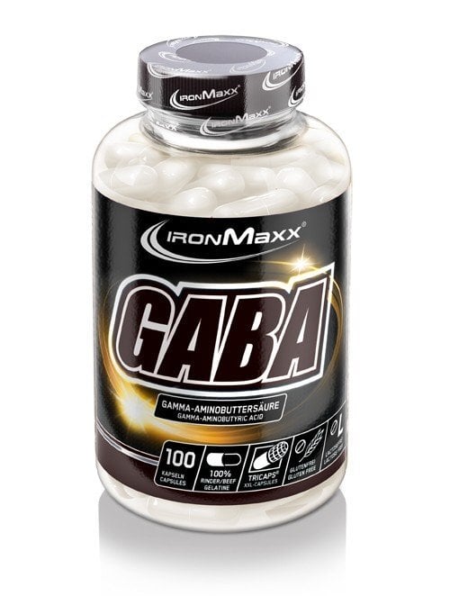 Maisto papildas IronMaxx GABA 100 kaps. цена и информация | Testosterono skatintojai | pigu.lt