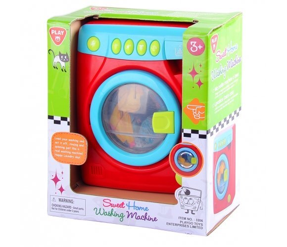 Playgo skalbimo mašina, 3205/3206 kaina ir informacija | Žaislai mergaitėms | pigu.lt