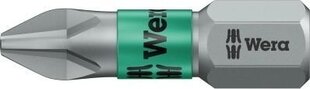 Насадка BTZ PH 1x25 мм, Wera 05056420001, 10 шт. цена и информация | Механические инструменты | pigu.lt