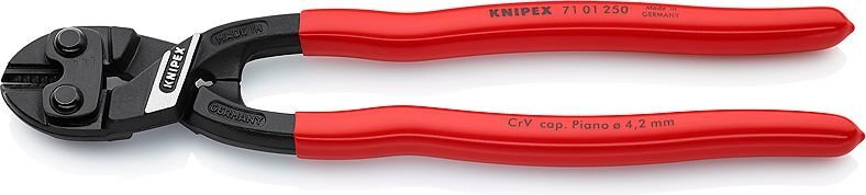 Kompaktiškos varžtų kirpimo replės CoBolt 250 mm iki D5,6 mm, Knipex цена и информация | Mechaniniai įrankiai | pigu.lt