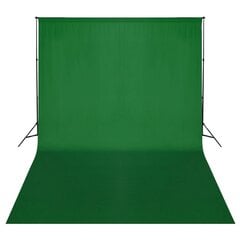 Система крепления фона с зеленым фоном 500 x 300 см цена и информация | Аксессуары для фотоаппаратов | pigu.lt