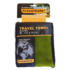 Дорожное полотенце Travelsafe, 135 х 70 см, зеленое цена и информация | Полотенца | pigu.lt