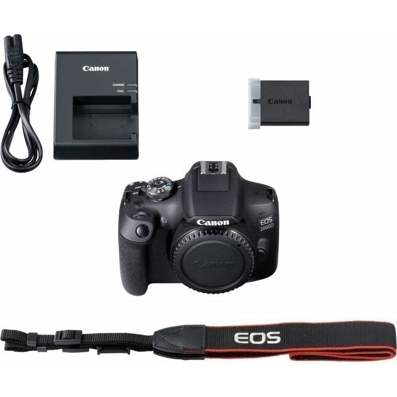 Canon EOS 2000D Body цена и информация | Skaitmeniniai fotoaparatai | pigu.lt