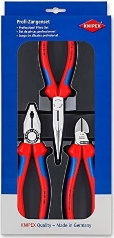 Montavimo replių rinkinys Knipex, 3 vnt. цена и информация | Mechaniniai įrankiai | pigu.lt