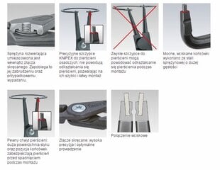 Nuimtuvas fiksavimo žiedų A3 40 - 100 mm, Knipex kaina ir informacija | Mechaniniai įrankiai | pigu.lt