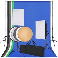Набор для фотостудии, 5 цветных фонов и 2 лайтбокса. цена и информация | Осветительное оборудование для фотосъемок | pigu.lt