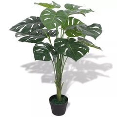 Dirbtinis Monstera augalas su vazonu, 70 cm, žalias kaina ir informacija | Dirbtinės gėlės | pigu.lt