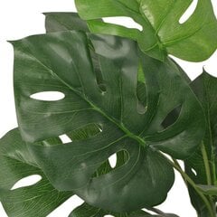 Искусственное растение Монстера с вазоном, 70 см, зеленого цвета цена и информация | Искусственные цветы | pigu.lt