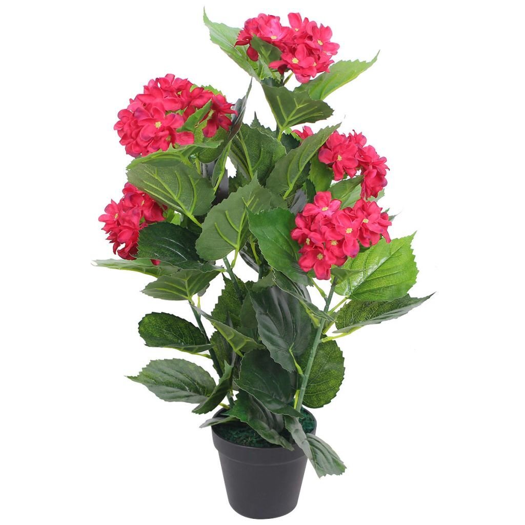 Dirbtinė hortenzija su vazonu, 60 cm kaina ir informacija | Dirbtinės gėlės | pigu.lt