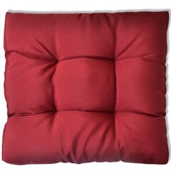Мягкая подушка для мебели, 60 x 10 см, цвет красного вина цена и информация | Подушки, наволочки, чехлы | pigu.lt