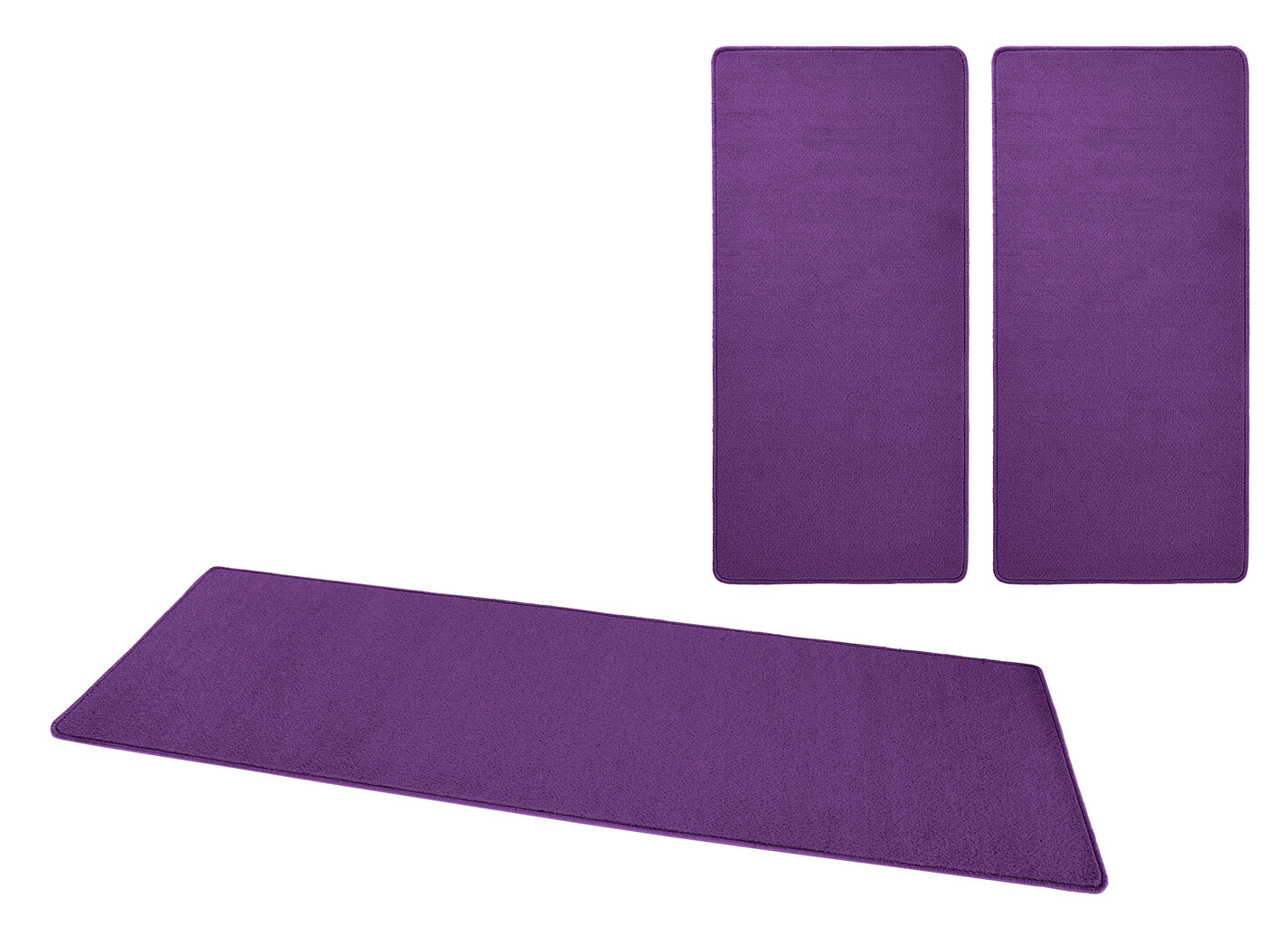 Hanse Home kilimėlių komplektas Fancy Purple, 3 vnt    kaina ir informacija | Kilimai | pigu.lt