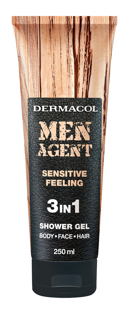 Dušo želė Dermacol Sensitive feeling 3 in 1 vyrams 250 ml цена и информация | Dušo želė, aliejai | pigu.lt