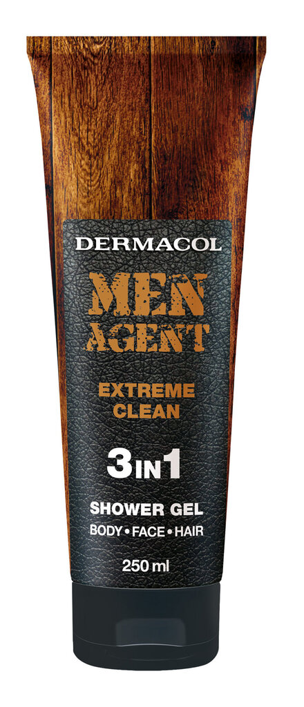 Dušo želė Dermacol Men Agent Extreme Clean 3 in 1 vyrams 250 ml kaina ir informacija | Dušo želė, aliejai | pigu.lt