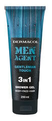 Dermacol Men Agent Shower Gel Gentleman Touch 3 в 1 Гель для душа 250 мл цена и информация | Масла, гели для душа | pigu.lt