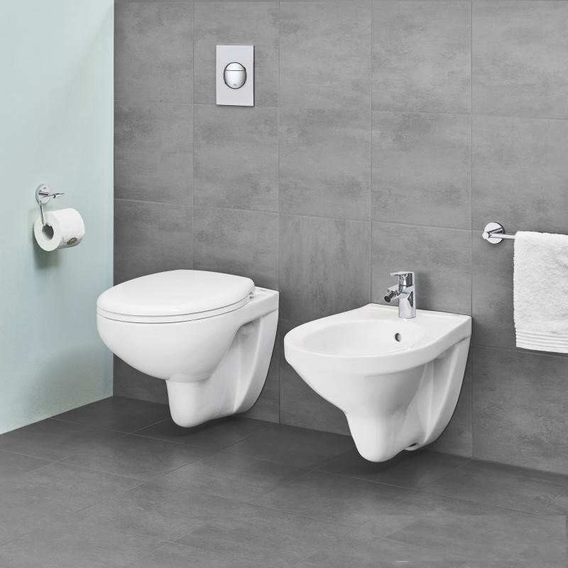 WC komplektas Grohe Bau Ceramic: potinkinis rėmas + Grohe Bau + mygtukas + lėtaeigis dangtis 39499000 kaina ir informacija | Klozetai | pigu.lt