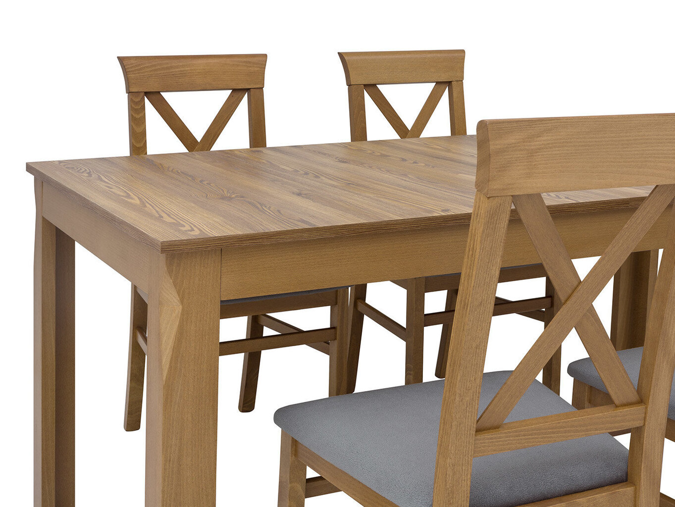 Išskleidžiamas stalas Bergen 160, rudas kaina ir informacija | Virtuvės ir valgomojo stalai, staliukai | pigu.lt