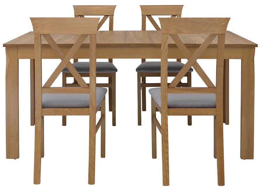 Išskleidžiamas stalas Bergen 160, rudas kaina ir informacija | Virtuvės ir valgomojo stalai, staliukai | pigu.lt