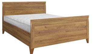Кровать Bergen 140, коричневая цена и информация | Кровати | pigu.lt