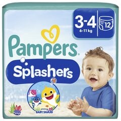 Sauskelnės-kelnaitės PAMPERS Pants Splashers, 3 dydis 6 - 11 kg, 12 vnt. kaina ir informacija | Pampers Vaikams ir kūdikiams | pigu.lt