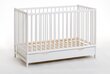 Kūdikio lovytė Cypi Plus su čiužiniu, balta matinė kaina ir informacija | Kūdikių lovytės | pigu.lt