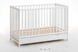 Kūdikio lovytė Cypi Plus su čiužiniu, balta matinė kaina ir informacija | Kūdikių lovytės | pigu.lt
