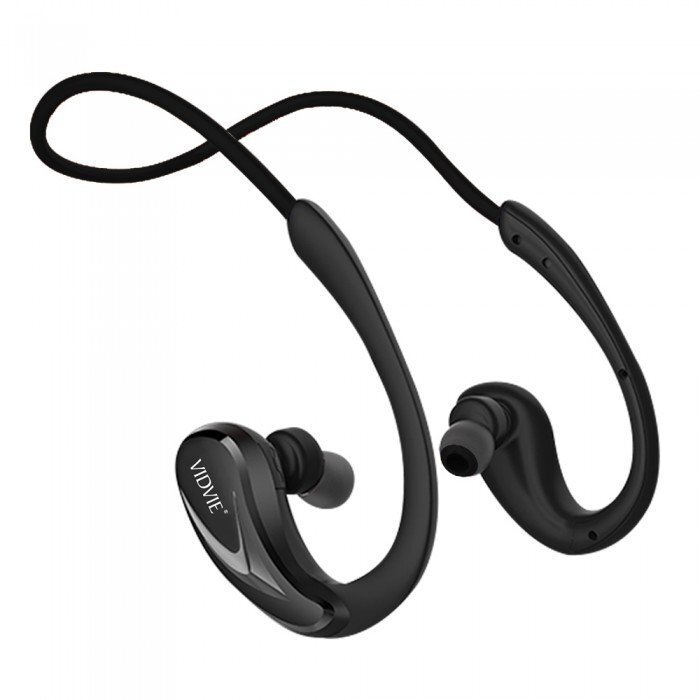 Vidvie BT809 Premium Bluetooth 4.1 sportinės ausinės, juodos kaina ir informacija | Ausinės | pigu.lt