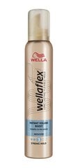 Apimties suteikiančios plaukų formavimo putos Wellaflex Instant Volume Boost Strong Hold 200 ml kaina ir informacija | Plaukų formavimo priemonės | pigu.lt