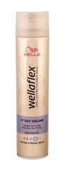 Suteikiantis apimties plaukų lakas Wellaflex 2nd Day Volume Extra Strong Hold 250 ml kaina ir informacija | Plaukų formavimo priemonės | pigu.lt
