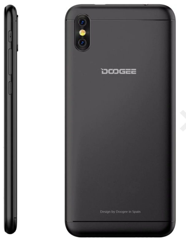 DooGee X53 16GB , Juodas kaina ir informacija | Mobilieji telefonai | pigu.lt
