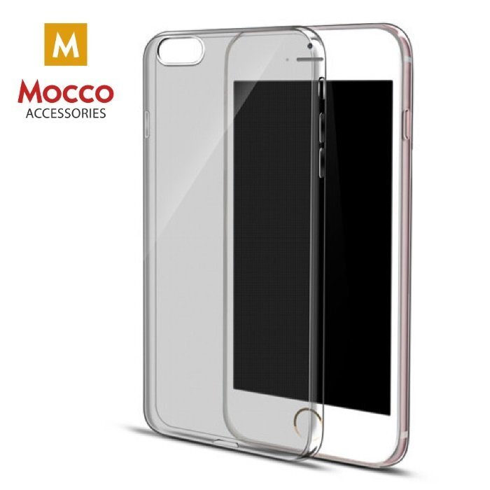 Apsauginė nugarėlė Mocco Ultra Back Case 0.3 mm, skirta Huawei Y5 II / Y6 II telefonui, skaidri-juoda kaina ir informacija | Telefono dėklai | pigu.lt