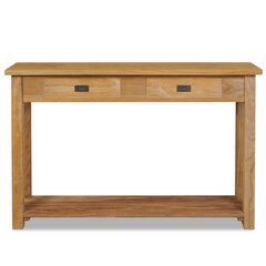 Консольный столик, твердая тиковая древесина, 120x30x80 см цена и информация | Столы-консоли | pigu.lt