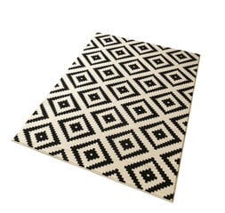 Ковер Hanse Home Hamla Diamond Black Cream, 80x150 см цена и информация | Ковры | pigu.lt