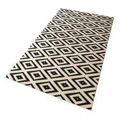 Hanse Home kilimas Diamond Black Cream, 160x230 cm цена и информация | Ковры | pigu.lt