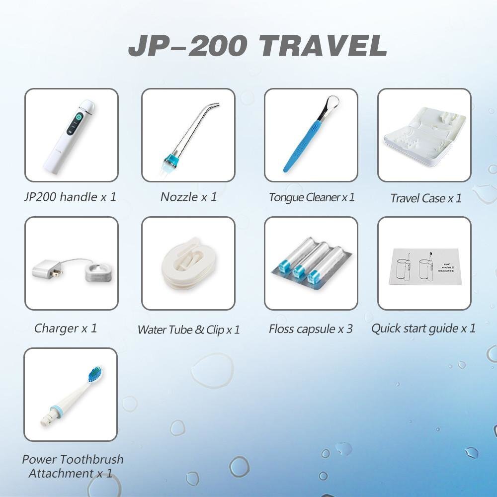 JetPik JP200TRAVEL kaina ir informacija | Elektriniai dantų šepetėliai | pigu.lt