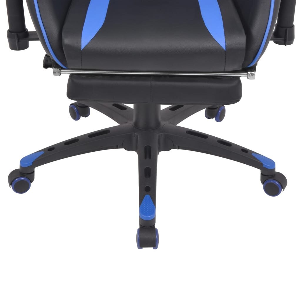 Atlošiama biuro kėdė su atrama kojoms, mėlyna цена и информация | Biuro kėdės | pigu.lt
