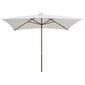 Lauko skėtis, kreminės baltos spalvos kaina ir informacija | Skėčiai, markizės, stovai | pigu.lt