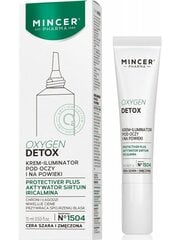 Paakių kremas Mincer Pharma Oxygen Detox, 15 ml kaina ir informacija | Mincer Pharma Kvepalai, kosmetika | pigu.lt