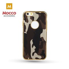 Silikoninis telefono dėklas Mocco Army Back Case, skirtas Samsung A320 Galaxy A3 (2017) telefonui, rudas kaina ir informacija | Telefono dėklai | pigu.lt