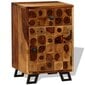 Naktinis staliukas, rausvosios dalbergijos mediena, 37x30x54cm, ruda kaina ir informacija | Spintelės prie lovos | pigu.lt