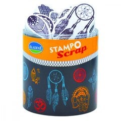 Antspaudukų rinkinys Aladine Stampo Scrap Ethnic su dažų pagalvėle, 21 vnt. kaina ir informacija | Kanceliarinės prekės | pigu.lt