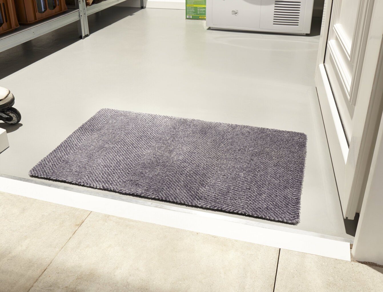 Hanse Home durų kilimėlis Clean Go Grey, 50x150 cm   kaina ir informacija | Durų kilimėliai | pigu.lt