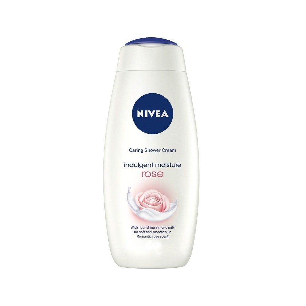 Dušo želė Nivea Caring Shower Cream Rose 250 ml kaina ir informacija | Dušo želė, aliejai | pigu.lt