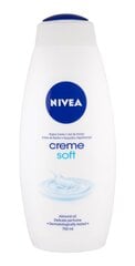 Гель для душа Nivea Creme Soft, 750 мл цена и информация | Масла, гели для душа | pigu.lt