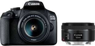 Canon EOS 2000D цена и информация | Цифровые фотоаппараты | pigu.lt