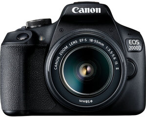 Canon EOS 2000D + 18-55 мм IS + 50 мм Kit цена и информация | Цифровые фотоаппараты | pigu.lt