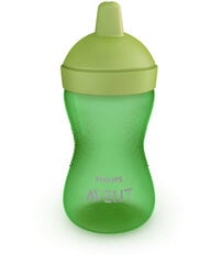 Нескользкая бутылочка с твердым носиком  Philips Avent My Grippy, зеленый цена и информация | Бутылочки и аксессуары | pigu.lt